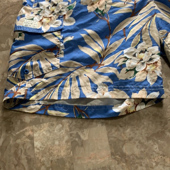 Chaps Est. 1978 Men's Blue Floral Multi Swim Trunks XXL J427 - Picture 4 of 15